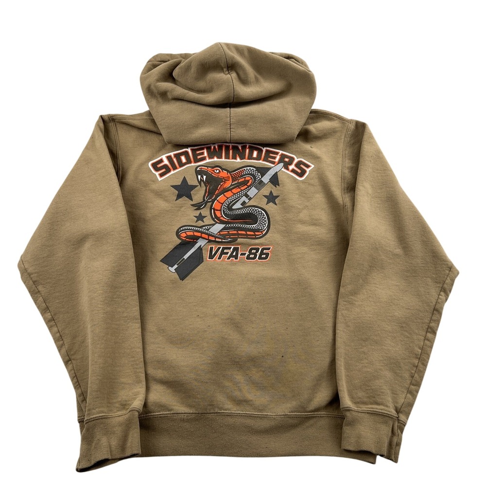 VFA 86 Sidewinders Navy Strike Fighter Squadron Hoodie S Tan Men Military